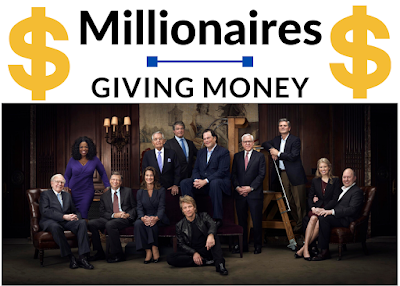 Millionaires Giving Money