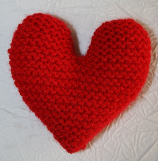 tricoter un coeur en laine