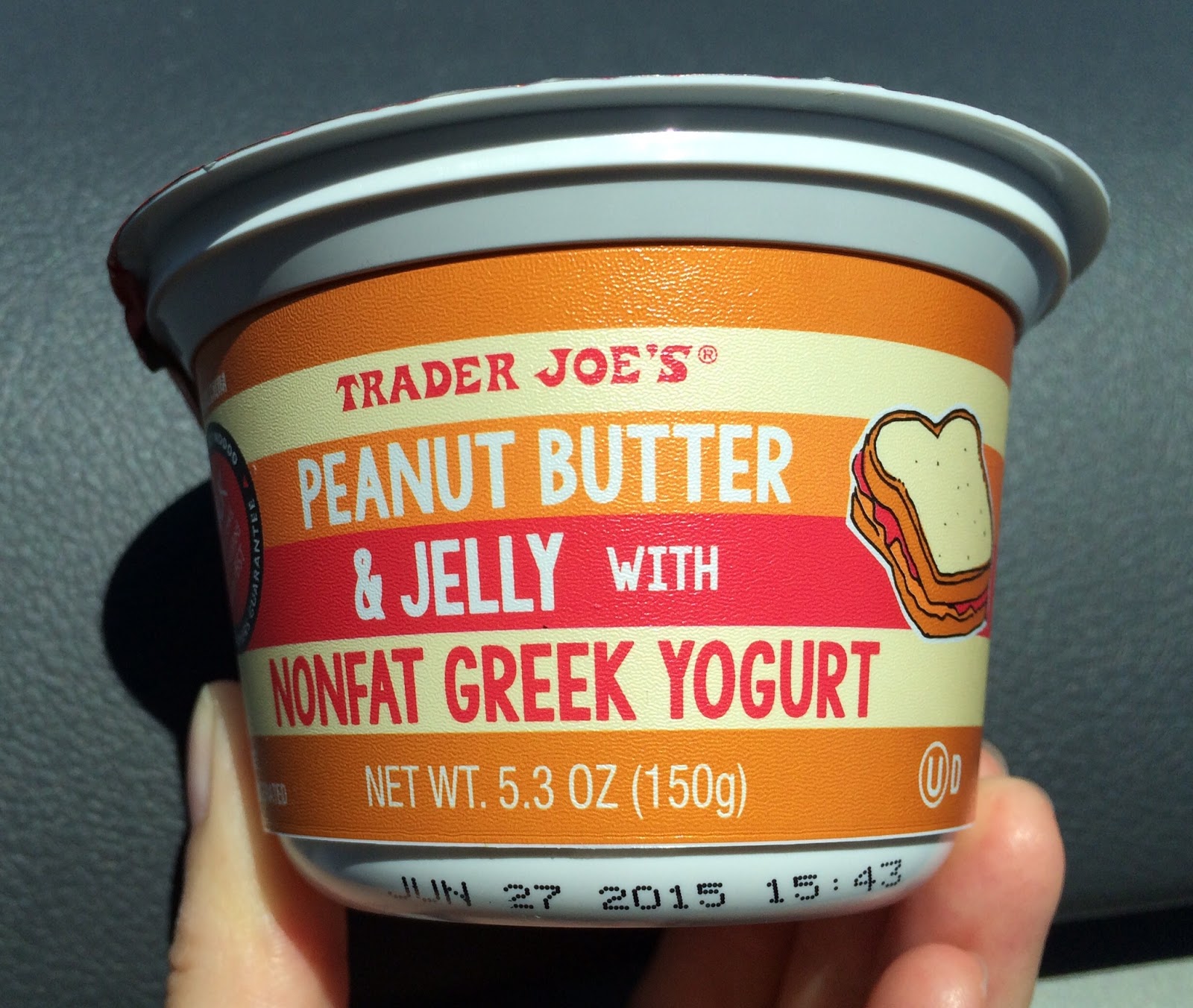 Peanut Butter & Jelly With Nonfat Greek Yogurt From Trader Joe's