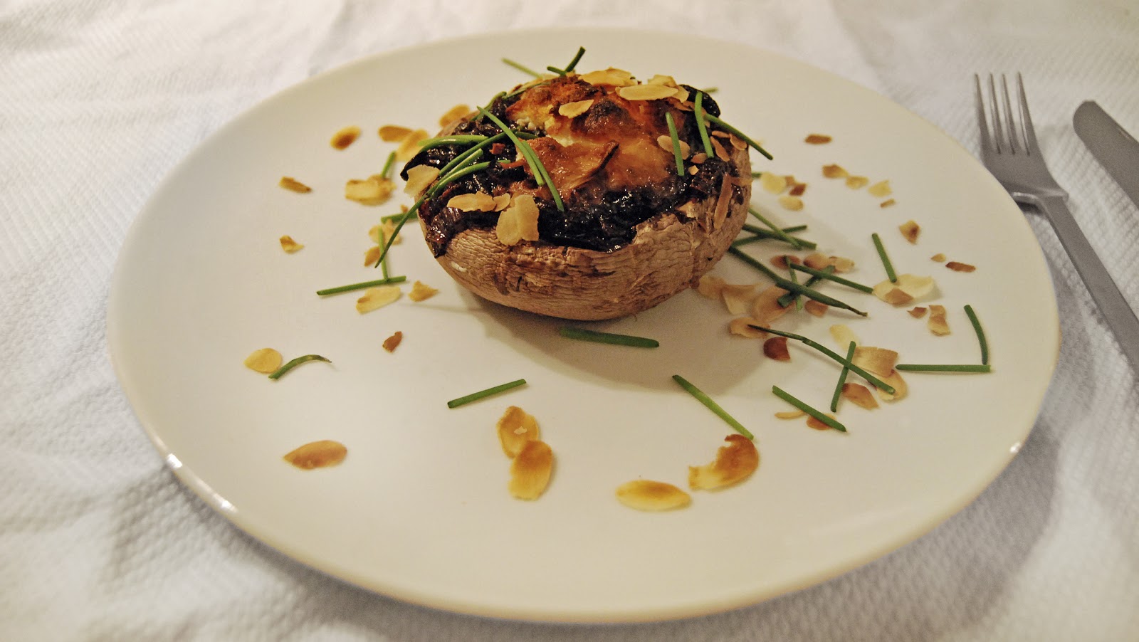 Sarah aan de Kook gevulde portobello