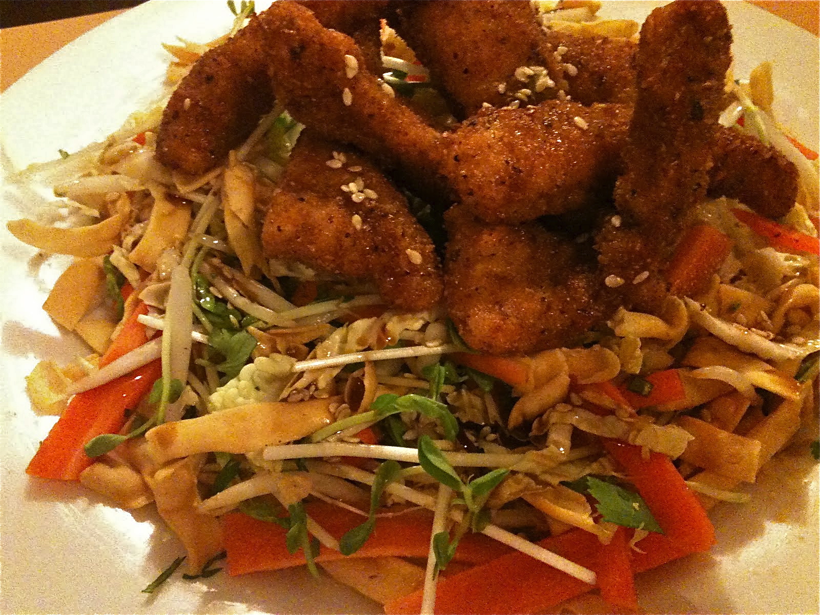 Flatrock Food Salt & Pepper Squid with Crispy Noodle Salad