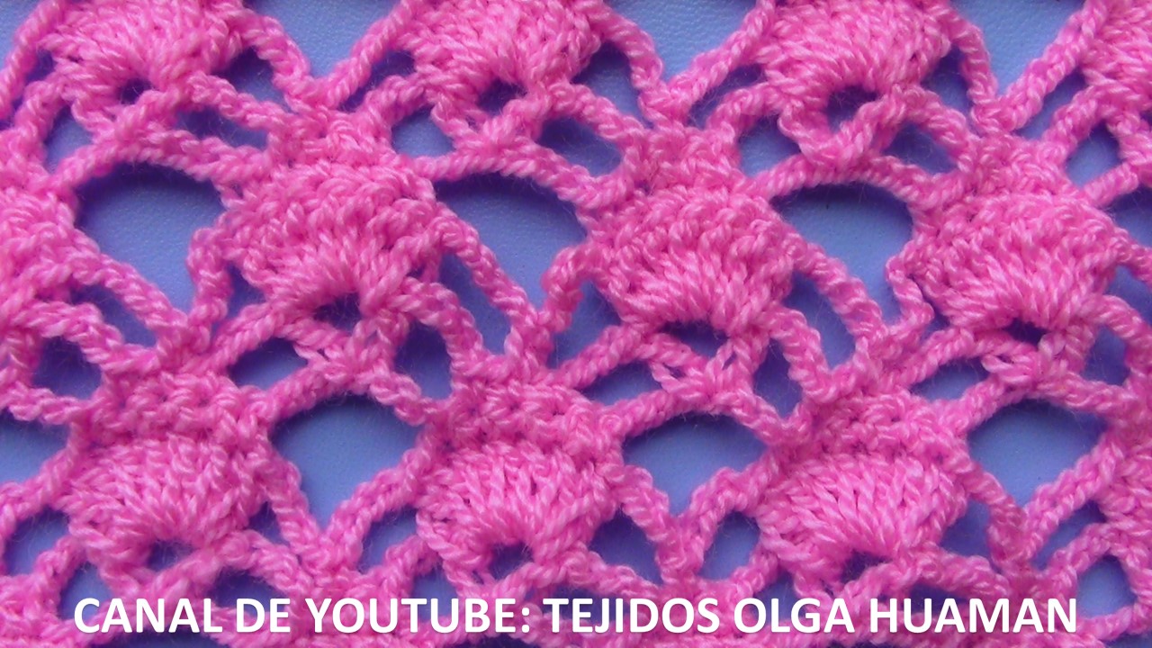 Tejidos Olga Huaman Puntos Tejidos A Crochet Para Polos Chales Y Ponchos