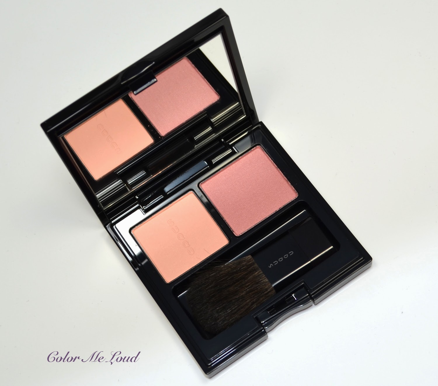 Suqqu Balancing Cheeks 01 Momoshuiro Blush Duo for Spring 2014, Swatch