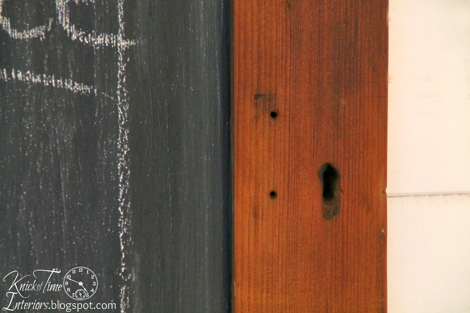Antique Cabinet Door Chalkboard via Knick of Time Antique Cabinet Door Keyhole Chalkboard via Knick of Time
