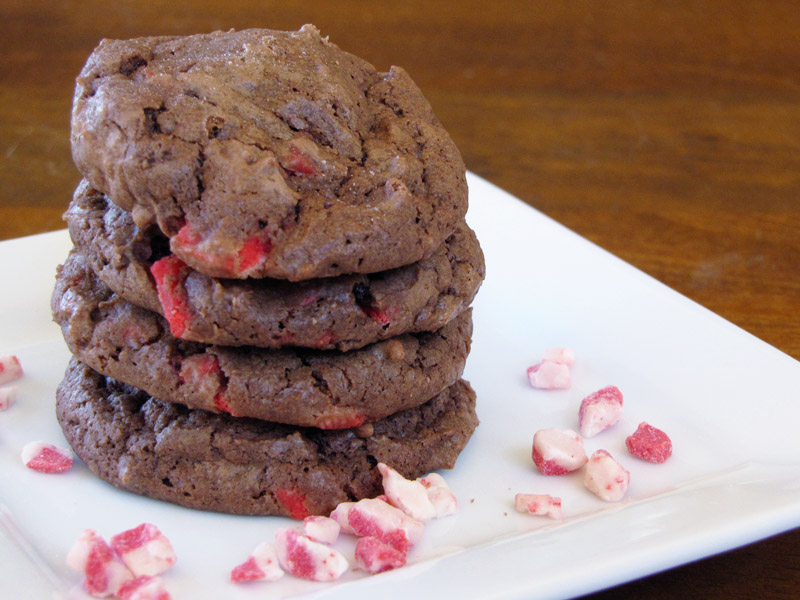 peppermint chocolate sour cream cookies Sweet Anna's