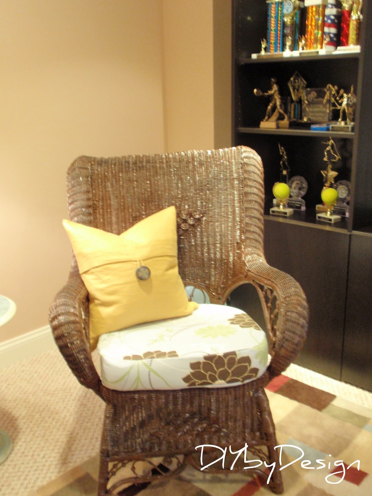 DIY by Design Wicker Chair Makeover