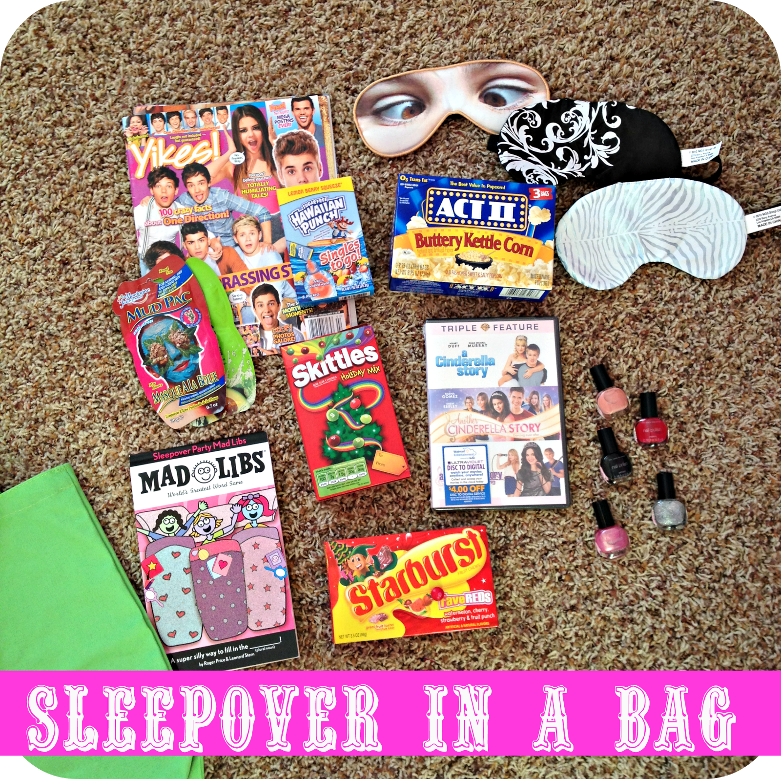 girl present ideassleepover kit! A girl and a glue gun