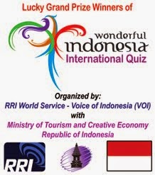 Grand Prize Winners of RRI-VOI Wonderful Indonesia Quiz