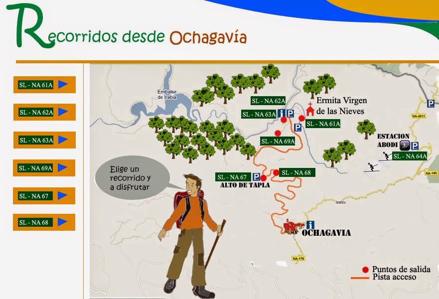 Mapa De La Selva De Irati Escapada con mochila a la Selva de Irati
