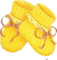 sapatinhos de tecido