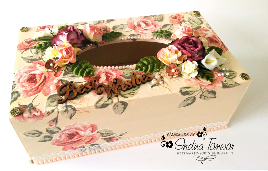 Arty Sorts DIY Decoupage Tissue Box 2