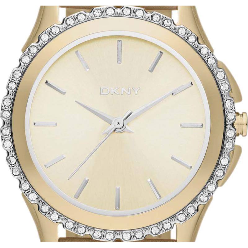 PrettyTreasure2u DKNY Women's Leather Strap Watch