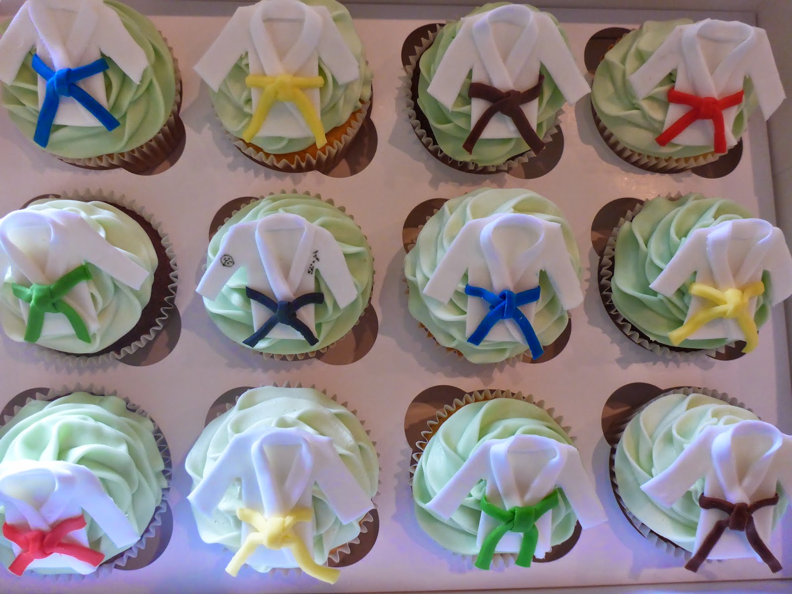 Sweet and Fancy Jiu jitsu Cupcakes