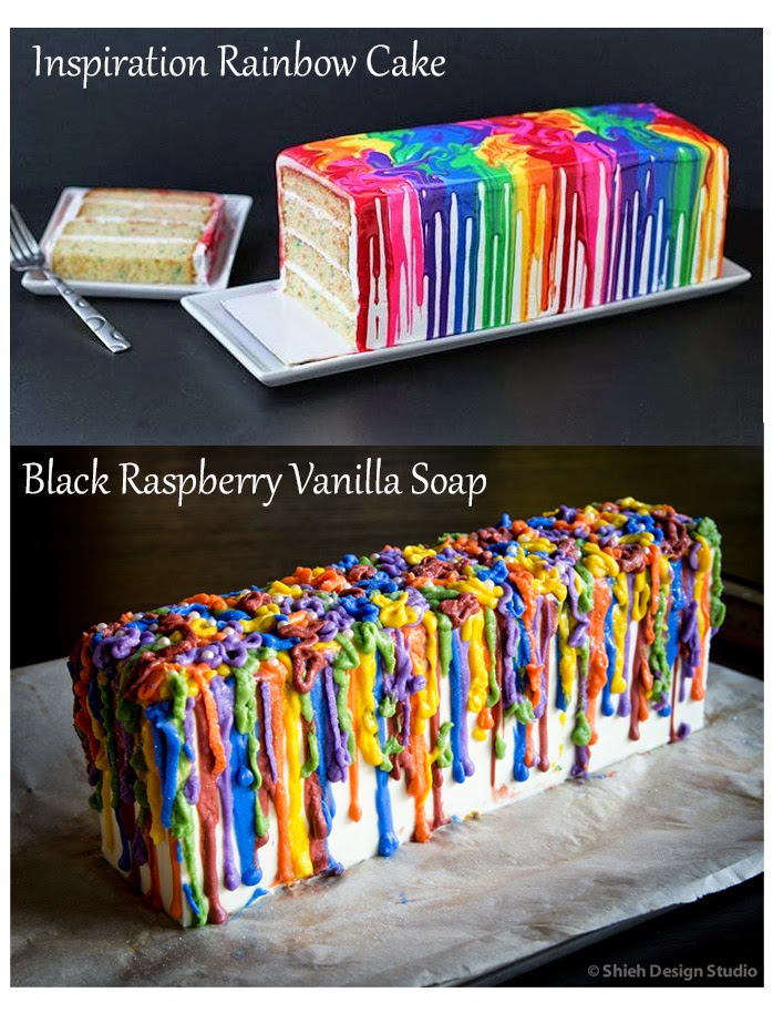 Soap & Restless Rainbow Cake Soap Fun