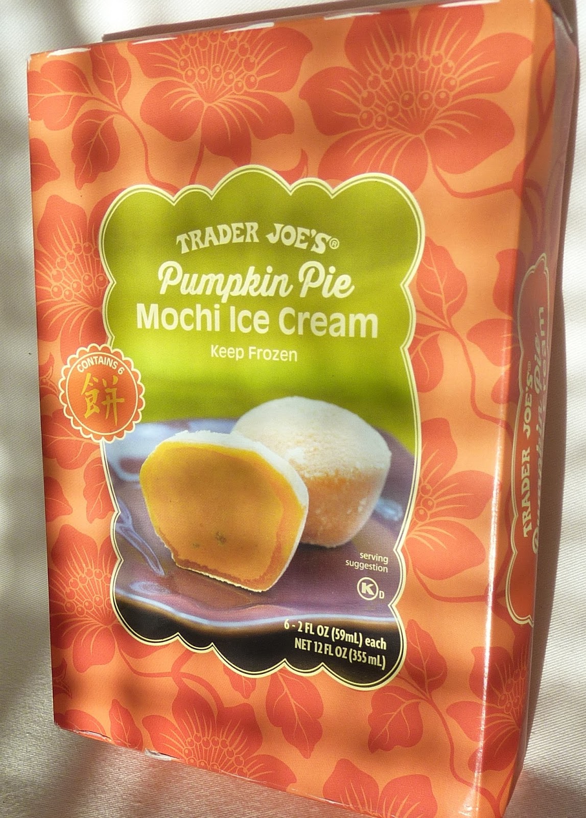 trader joe's mochi ice cream nutrition