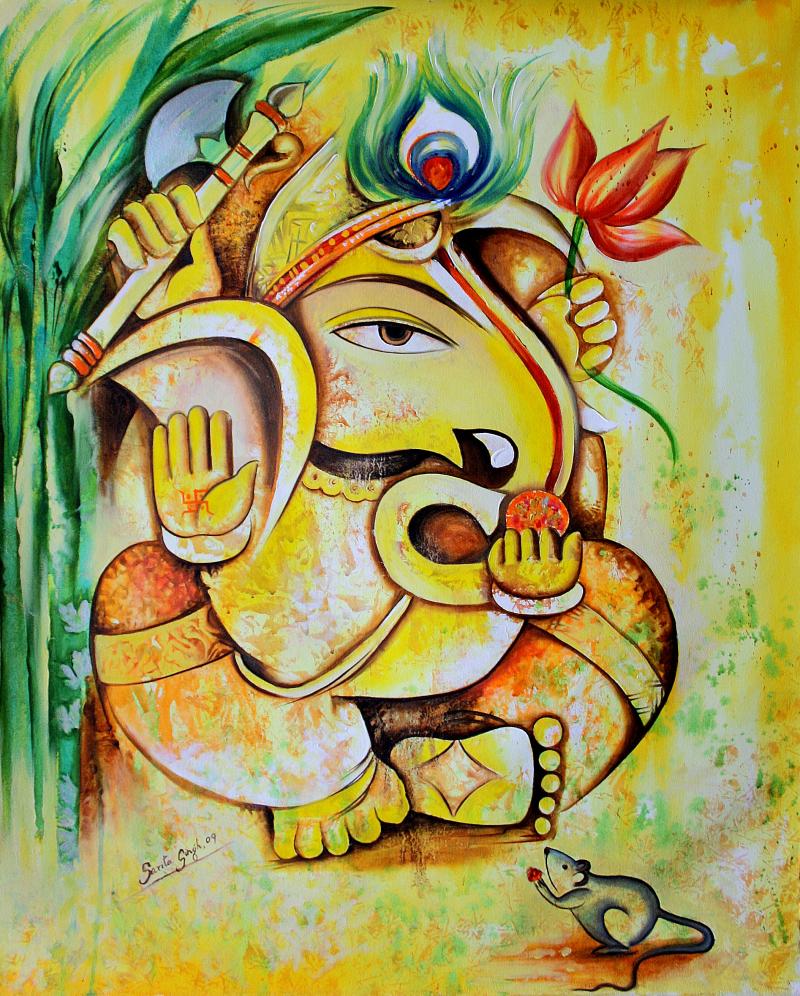 Ganesha Paintings Acrylic Ganesha Paintings Acrylic