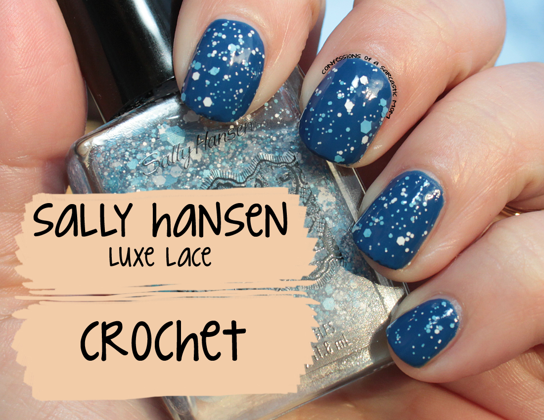 Sally Hansen Luxe Lace Crochet swatches and review - Confessions
