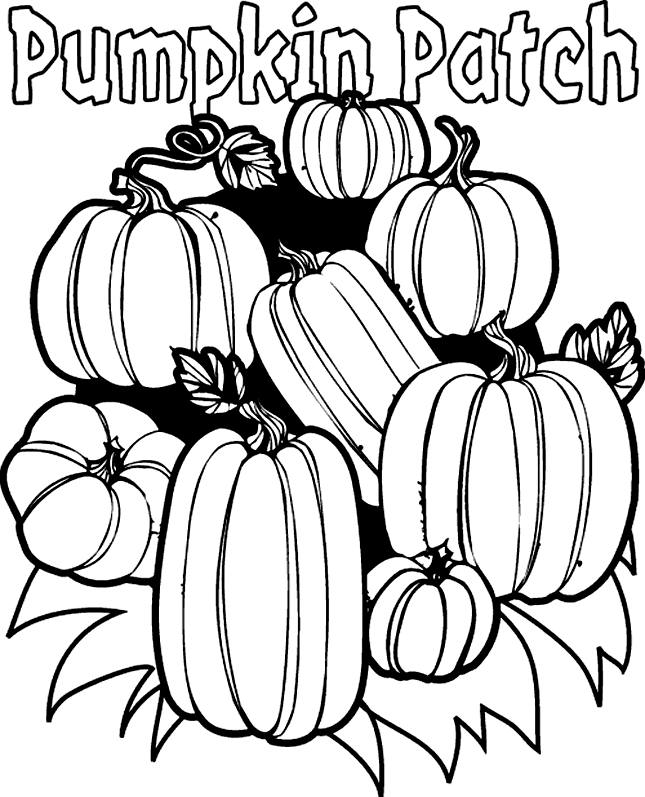 Pumpkin Patch Coloring Page >> Disney Coloring Pages