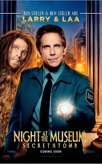 Ben Stiller Larry and Laa Night at the Museum Secret of the Tomb poster