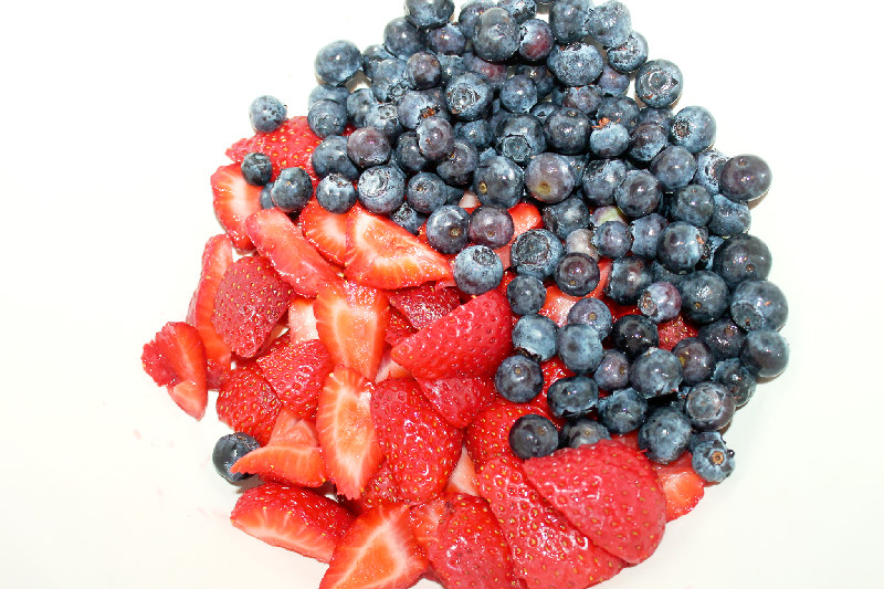 Creole Contessa Fruit Salad in a Basket with Homemade Vanilla Whipped
