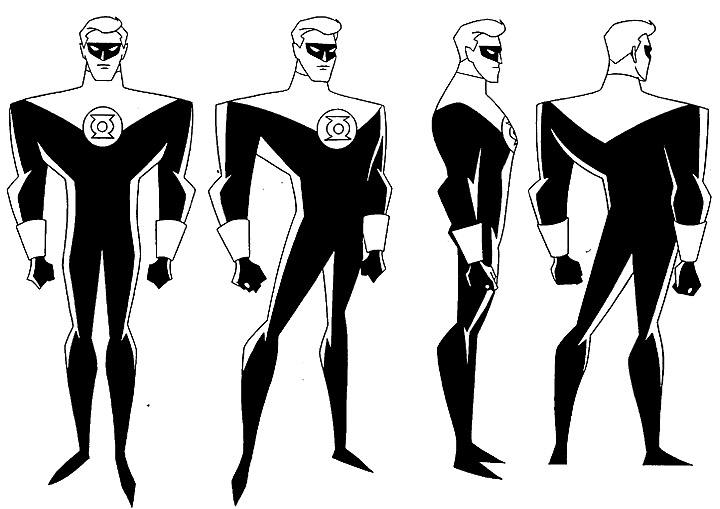 Cartoon Concept Design SUPERMAN Model Sheets