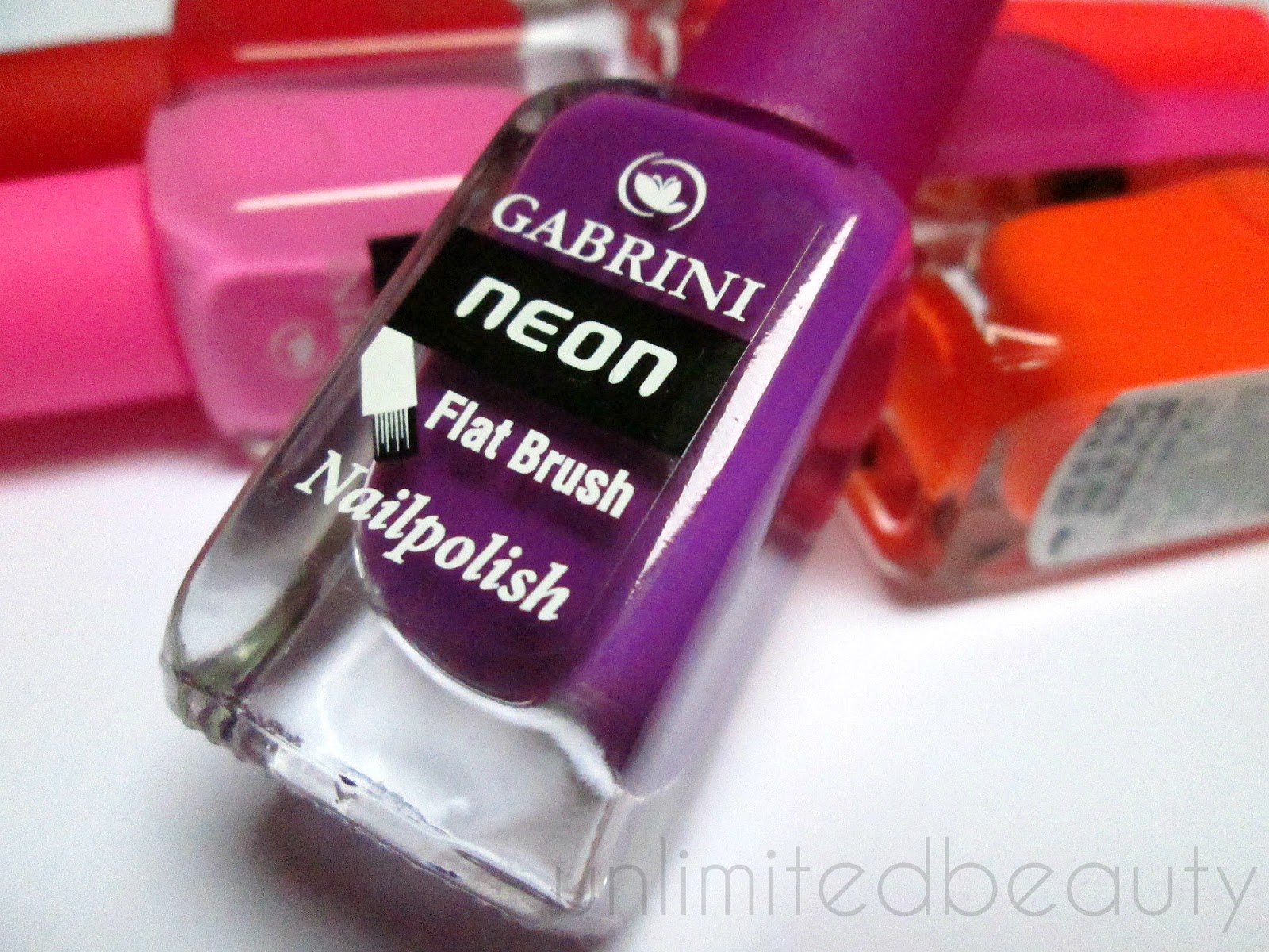 GABRINI Neon, Flat Brush lakovi za nokte Unlimited beauty