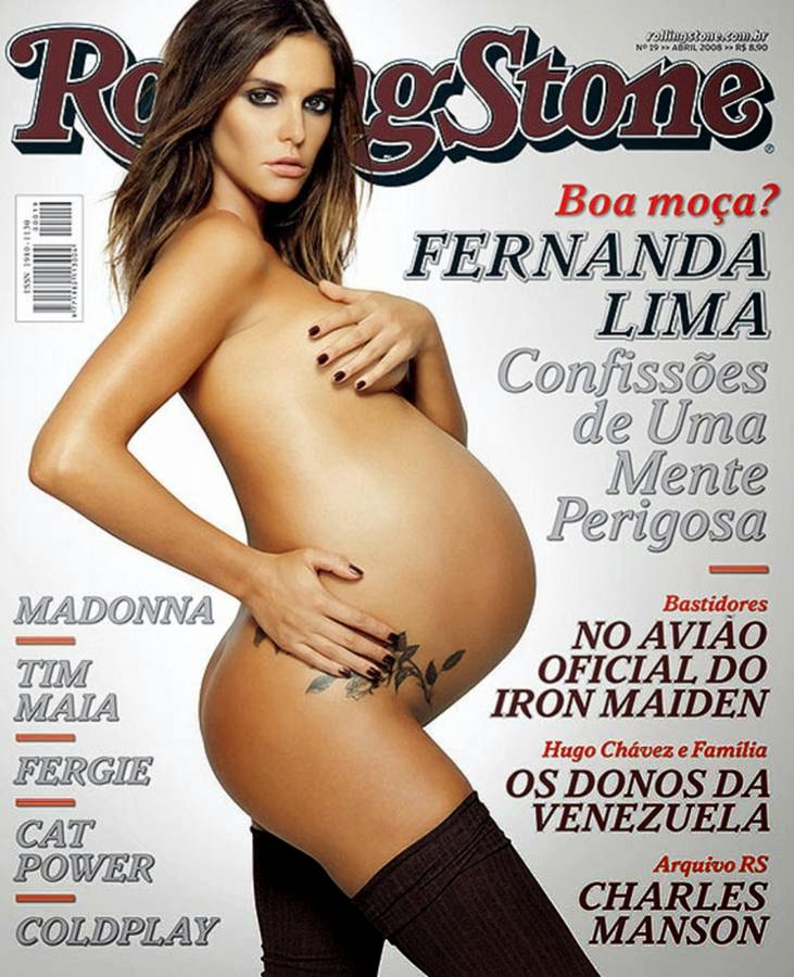 Fernanda Lima on the cover of Rolling Stone.