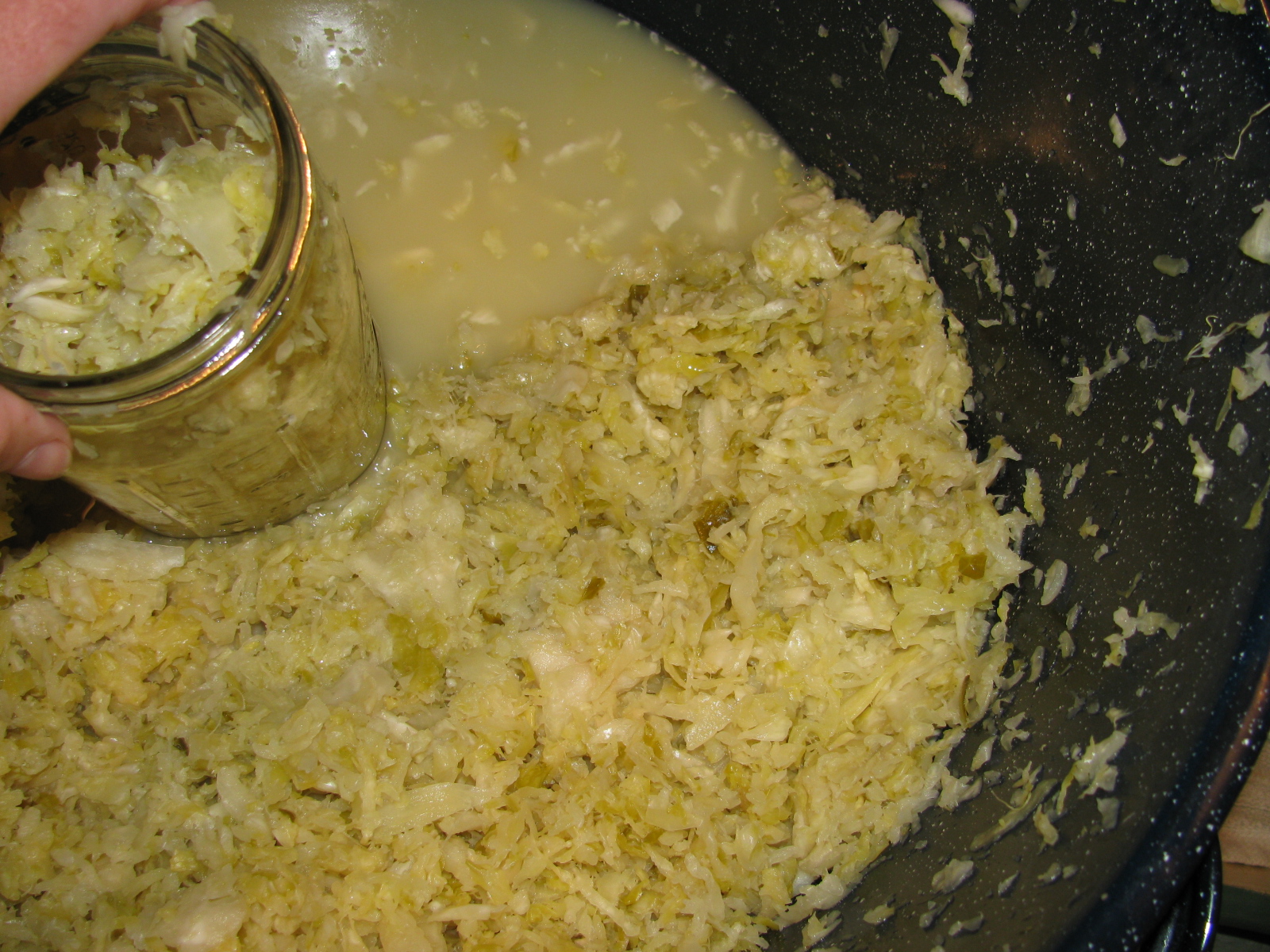 Living Simply and Deliberately Making Sauerkraut
