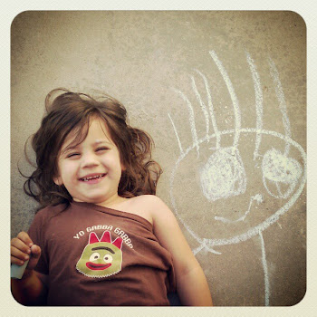 Self Portrait in Sidewalk Chalk