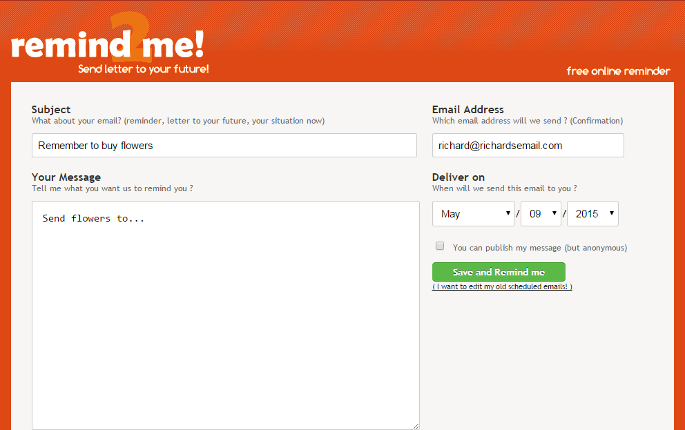 Free Technology for Teachers Remind 2 Me Send Future Reminders to