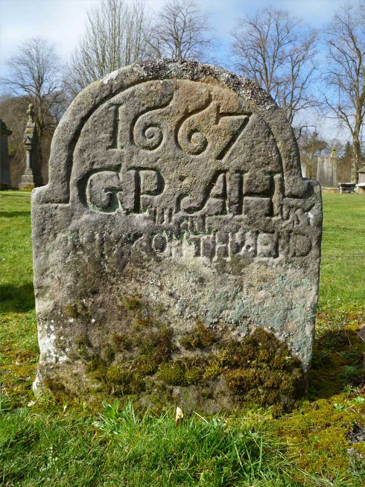 West Linton Graveyard Oldest Gravestone