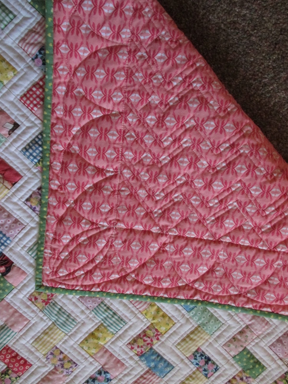 Colleen's Quilting Journey Zig Zag Baby Quilt