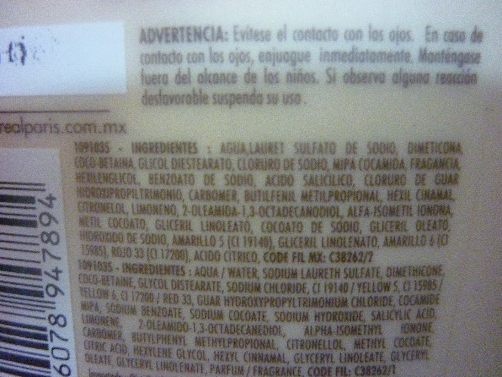 Yo Probé SHAMPOOS CON SULFATOS, SILICONAS Y PARABENOS.