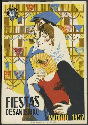 Cartel de las Fiestas de San Isidro, 15 de mayo de 1957