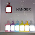 Hanger pakaian dengan Lampu OLED