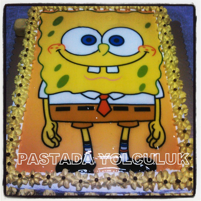Pastada Yolculuk sünger bob pasta