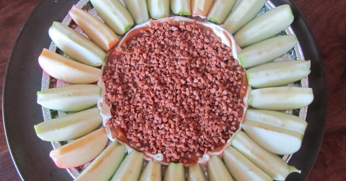 Favourite Recipe Swap Caramel Apple Cream Cheese and Skor bits = yummeh!!