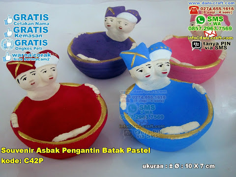 Souvenir Asbak Pengantin Batak Pastel Souvenir Asbak Pengantin Batak Pastel
