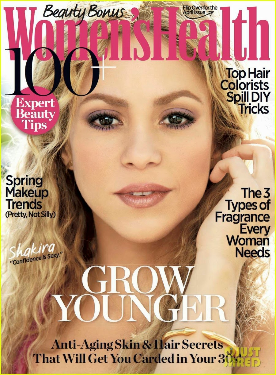 Celeb Diary: Shakira on the cover of Women’s Health magazine’s April