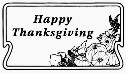 Free Thanksgiving Clipart Black And White