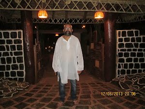 Seafarer/Blogger/Tourist Rudolph.A..Furtado at resort entrance.