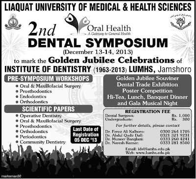 2nd Dental Symposium, December 2013
