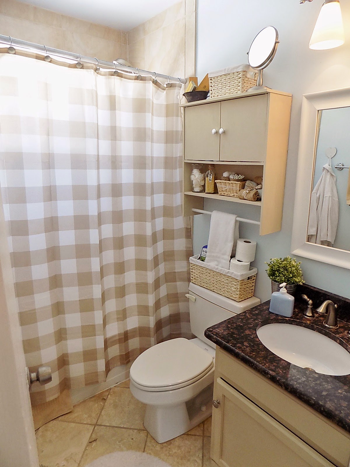 The Quaint Sanctuary { DIY Small Cottage Style Spa Bathroom }