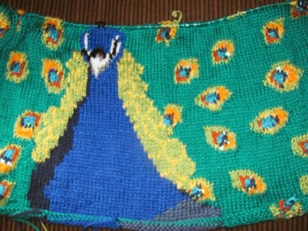Crochet Parfait: Knitted Peacock Afghan