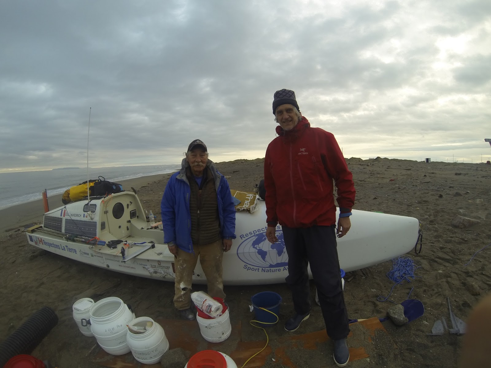 un ours polaire rencontre un grizzly