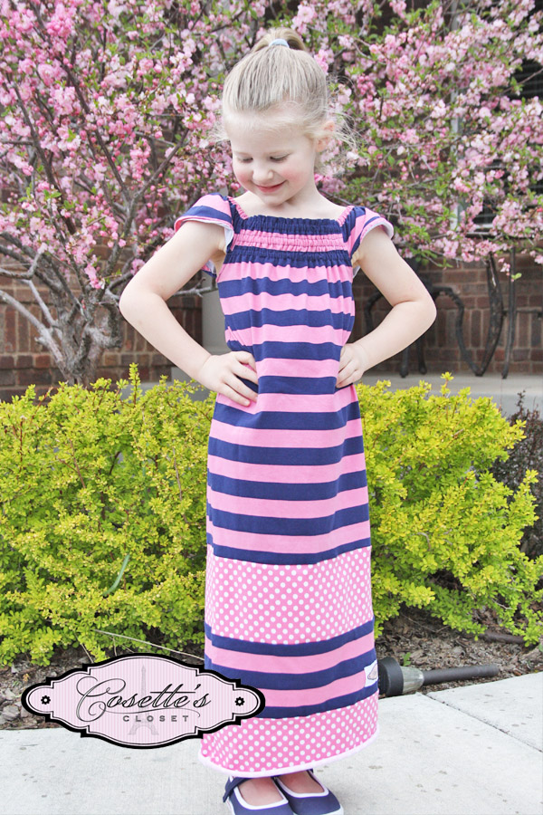 cosettes closet Little Miss Maxi Maxi Dress sewing Pattern