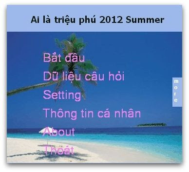game "Ai là triệu phú" tiếng Việt miễn phí hay nhất trên