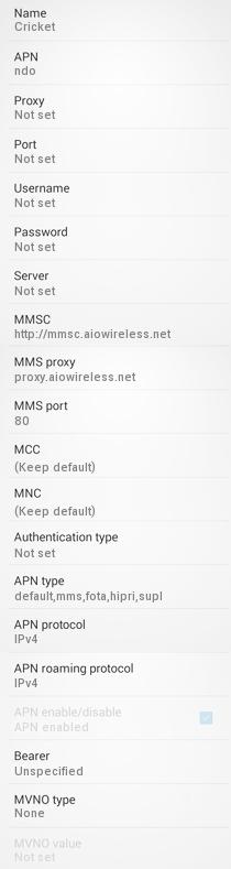 Cricket Lte Apn Settings For Android Iphone 2020 How To Wiki