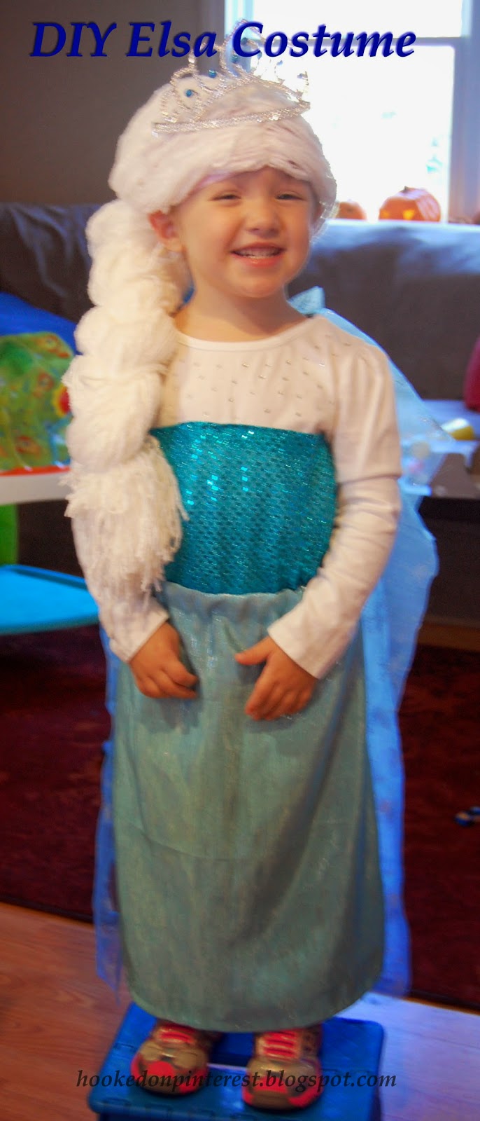 Hooked on Pinterest DIY Elsa Costume