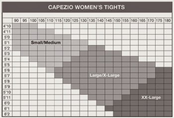 Capezio Dancewear Size Chart